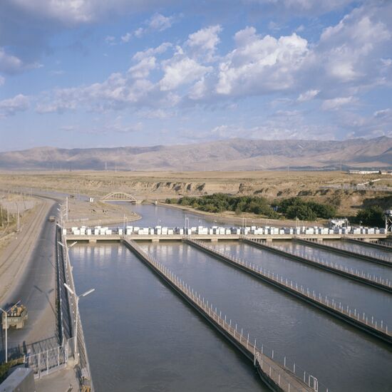 Очистные сооружения на реке Чирчик