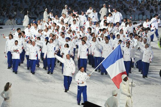 Спортсмены сборной Франции
