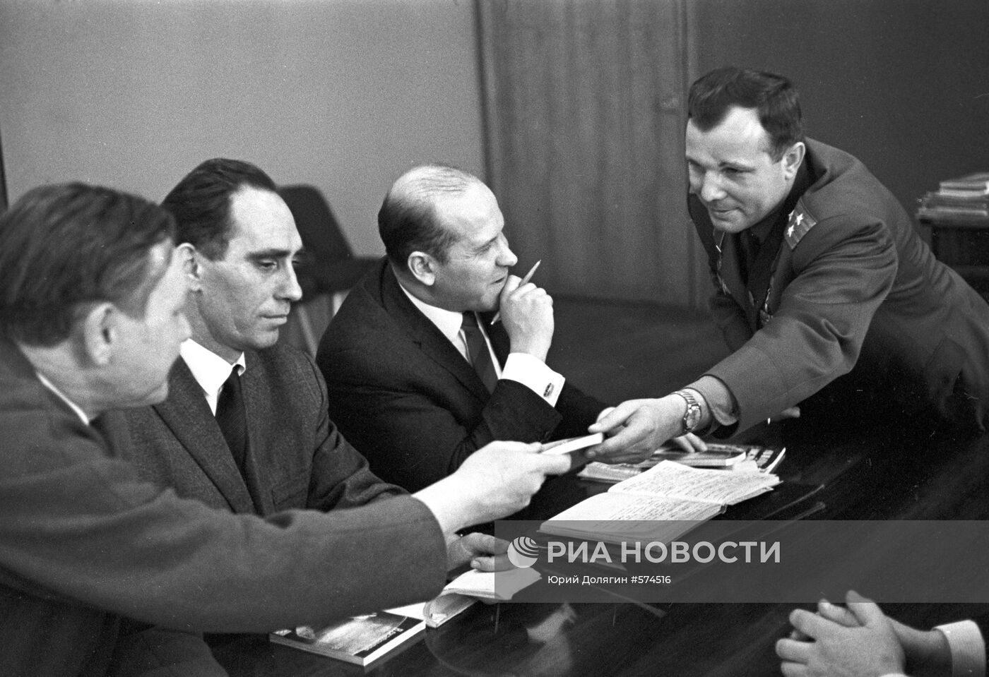 Встреча Юрия Гагарина с журналистами