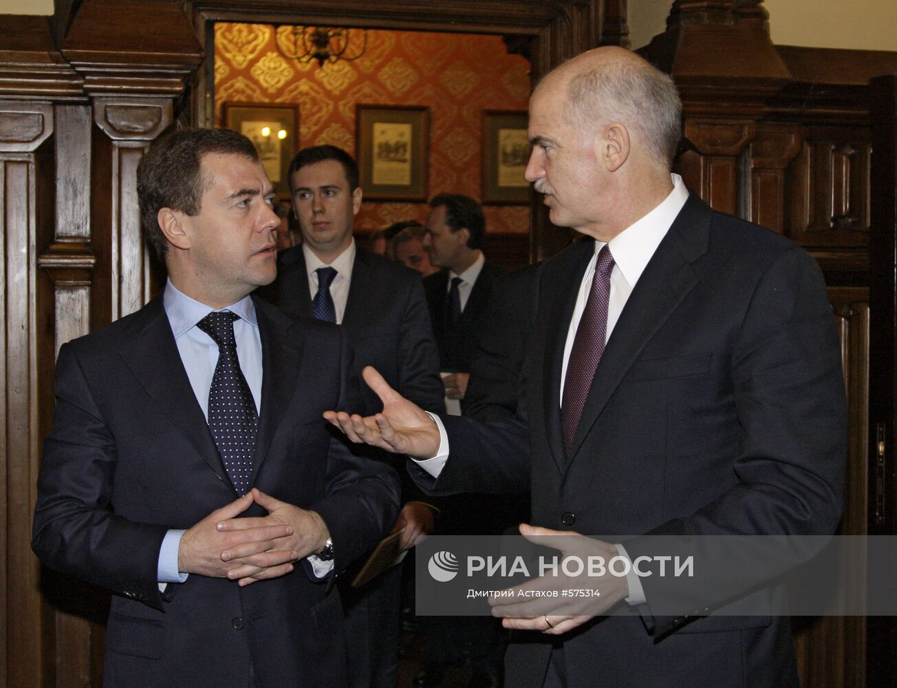 Встреча Дмитрия Медведева с Георгиосом Папандреу
