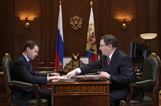 Встреча Дмитрия Медведева с Олегом Бетиным