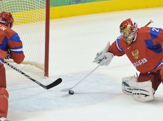 Олимпиада - 2010. Хоккей. Мужчины. Матч Россия - Латвия