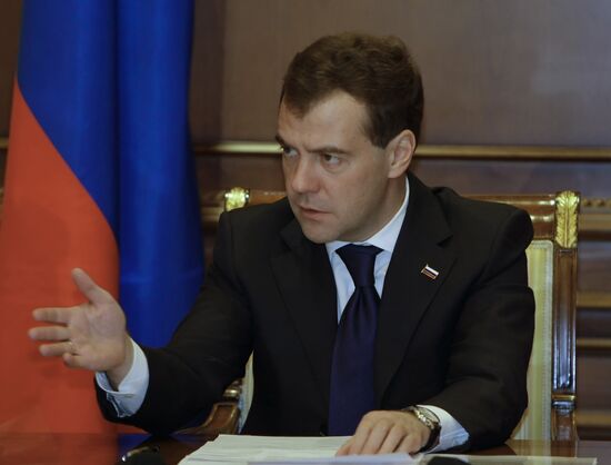 Д. Медведев провел совещание по вопросам изменения климата