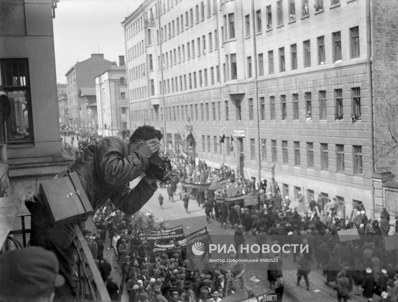 Первомайская демонстрация на улицах столицы