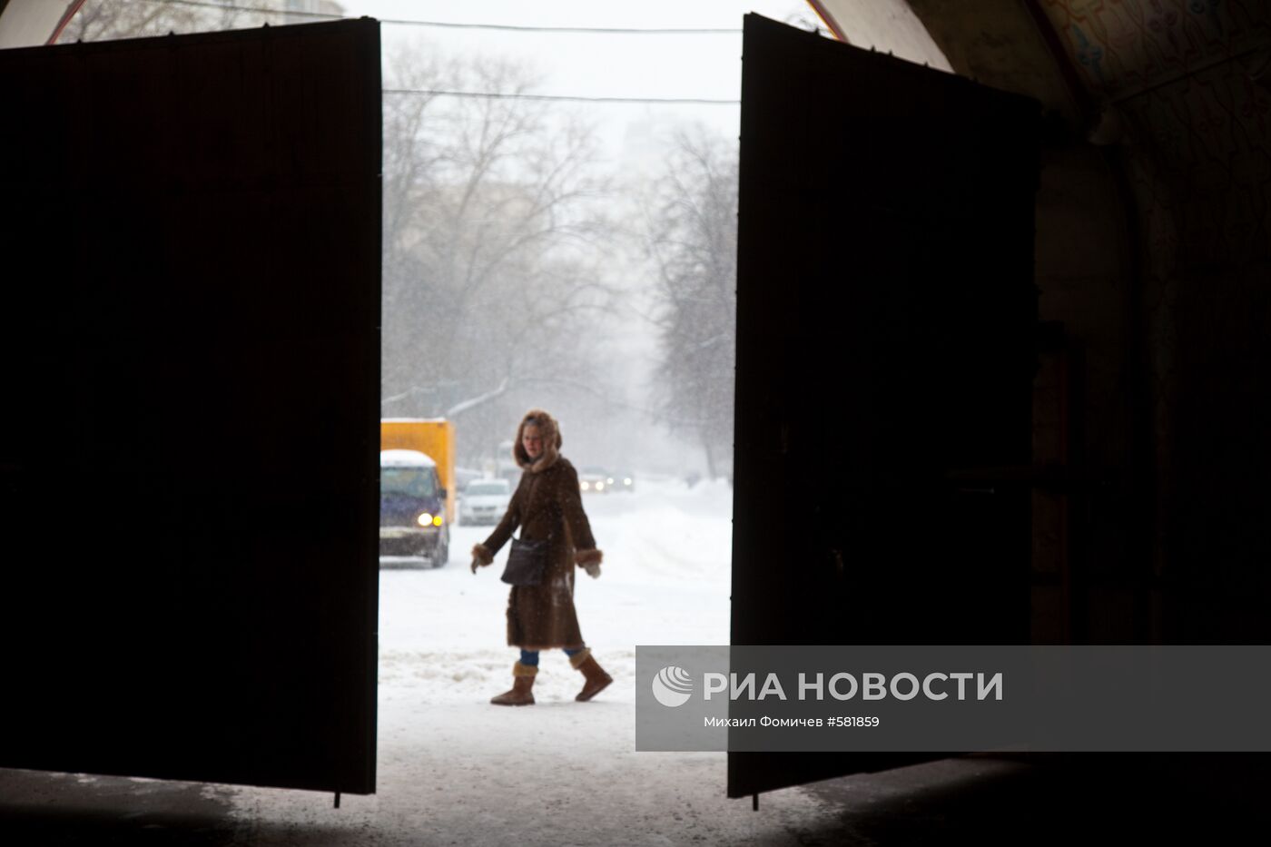 Сильный снегопад в Москве