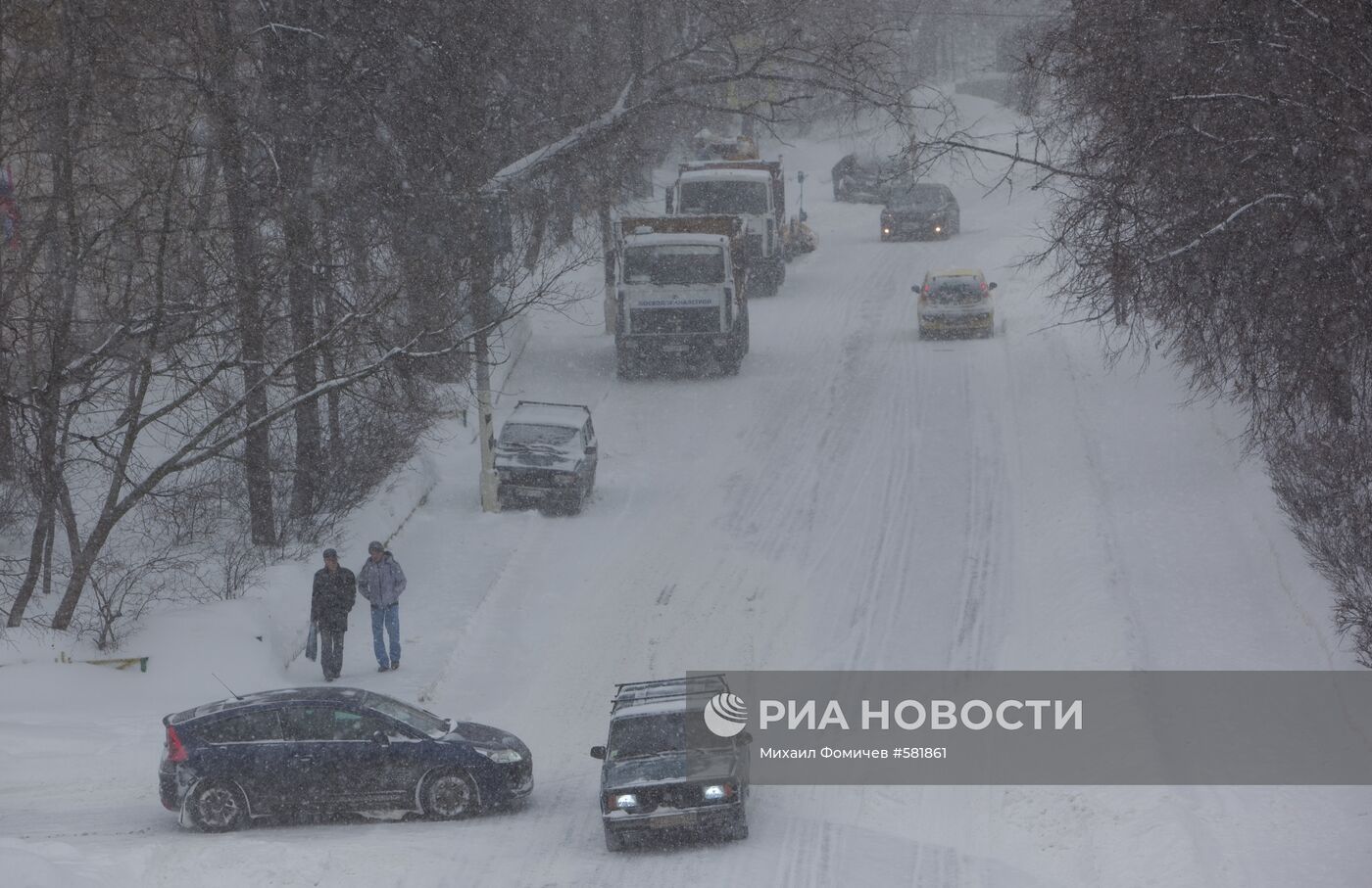 Сильный снегопад в Москве