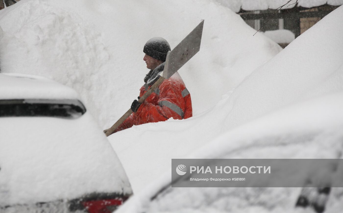 Сильный снегопад в Москве