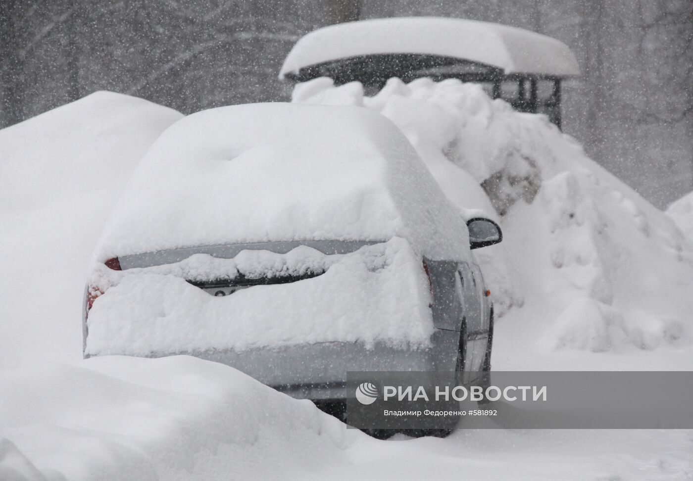 Сильный снегопад в Москве