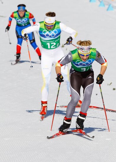 Олимпиада - 2010. Лыжный спорт. Женщины. Командный спринт