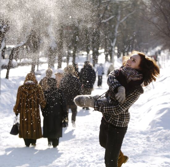 Зимний день в Москве