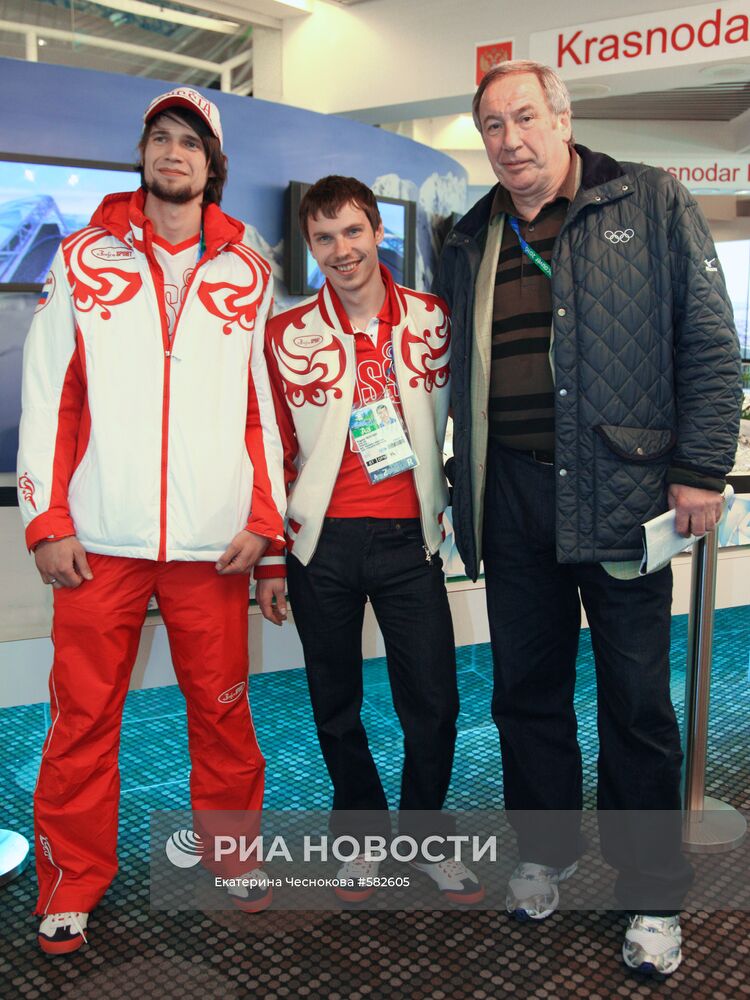 Александр Третьяков, Евгений Устюгов и Шамиль Тарпищев