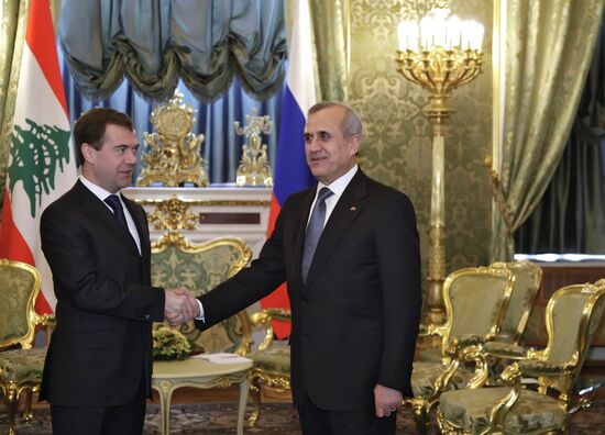 Встреча Д.Медведева с М.Сулейманом