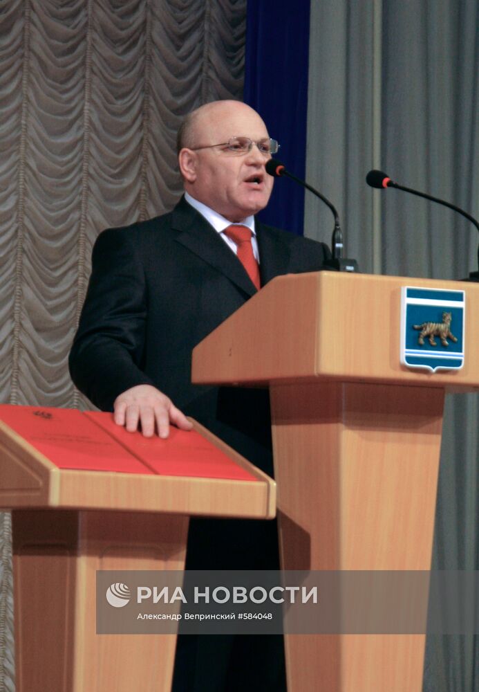 Инаугурация губернатора ЕАО Александра Винникова