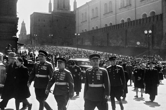 Парад Победы на Красной площади в Москве 24 июня 1945 года