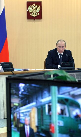 В.Путин провел совещание по инвестдеятельности РЖД