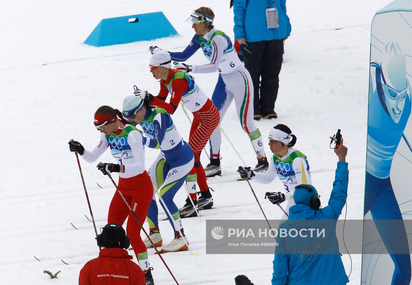 Олимпиада - 2010. Лыжный спорт. Женщины. Масс-старт. 30 км