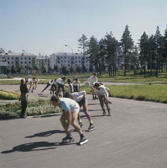 На тренировке