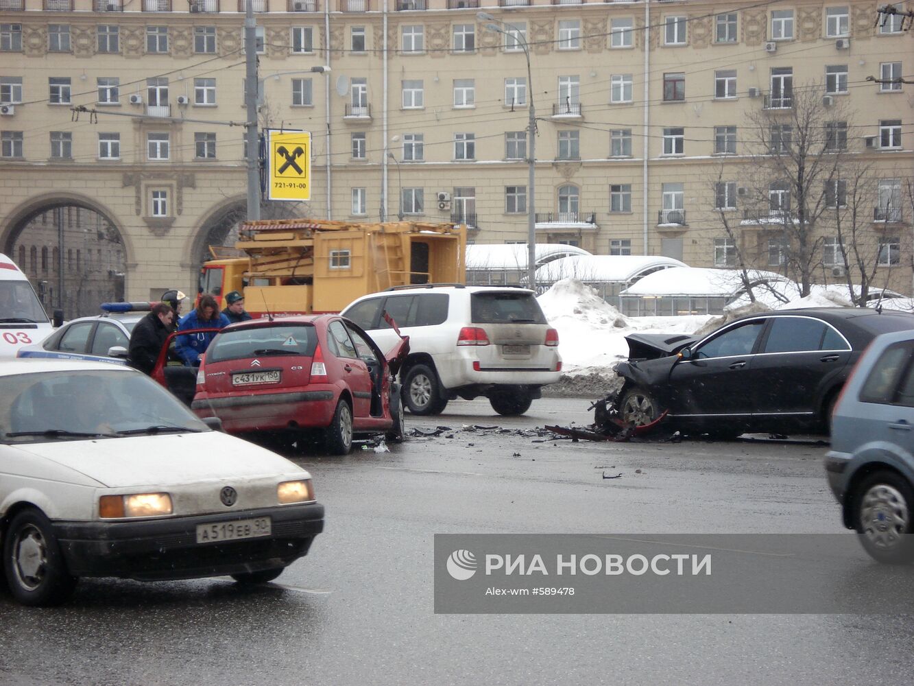 Авария на Ленинском проспекте