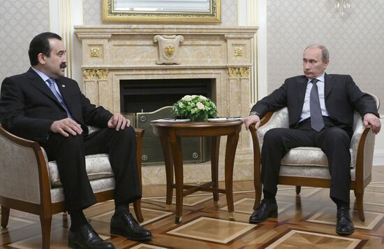 Встреча Владимира Путина с Каримом Масимовым в Москве