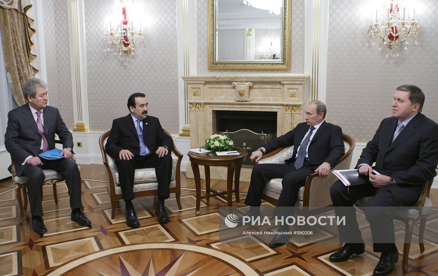 Встреча Владимира Путина с Каримом Масимовым в Москве