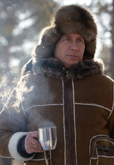 Владимир Путин на отдыхе в Хакасии
