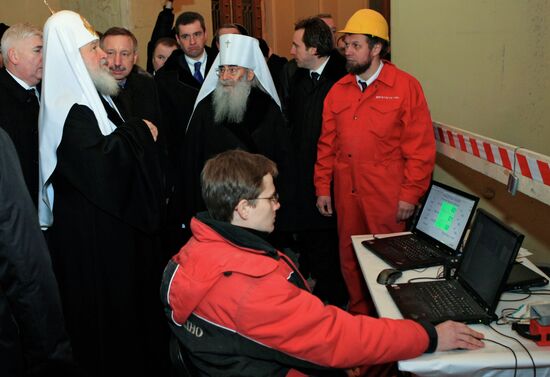 Патриарх Кирилл посетил в Кронштадте Морской собор