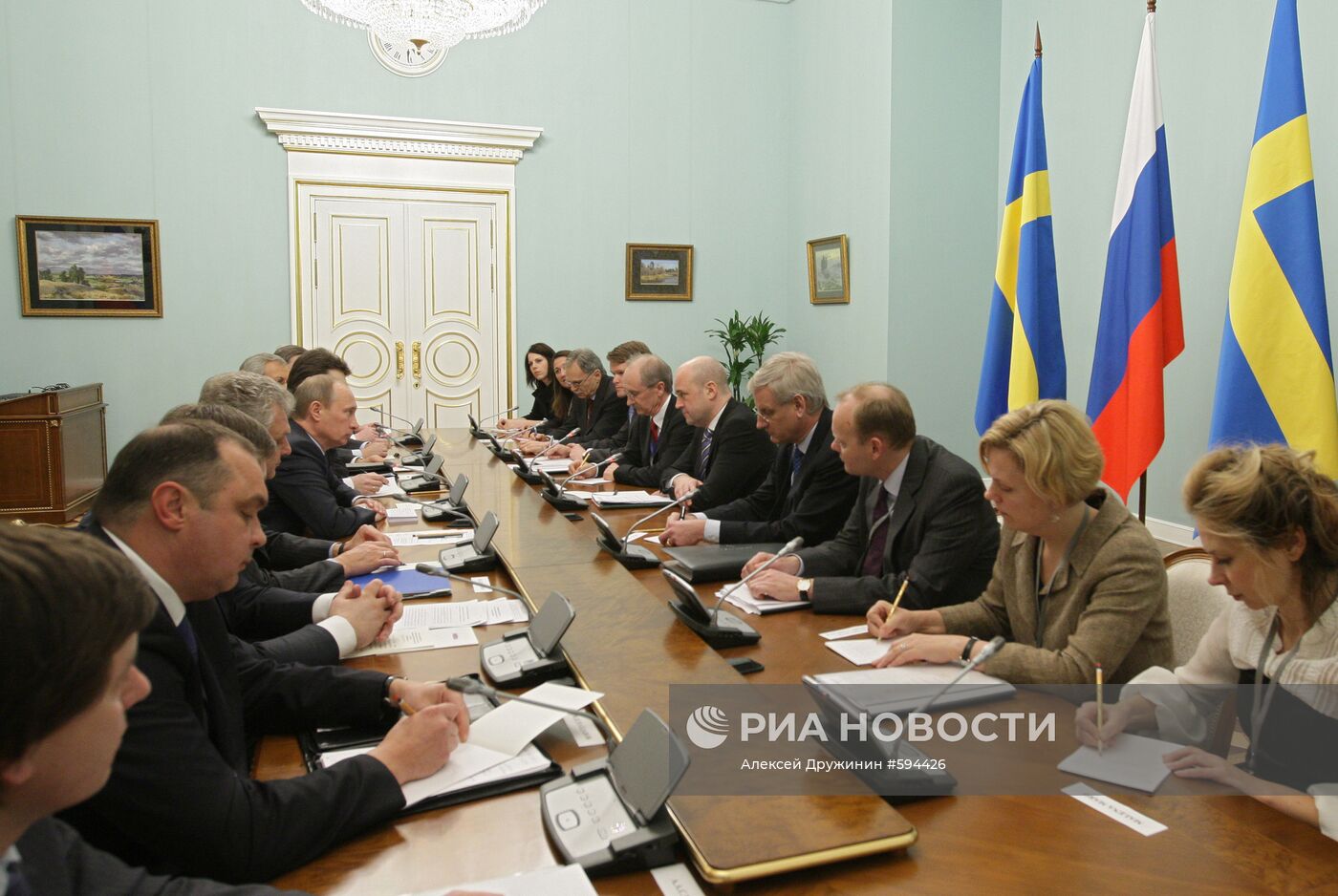 В.Путин и Ф.Рейнфельдт