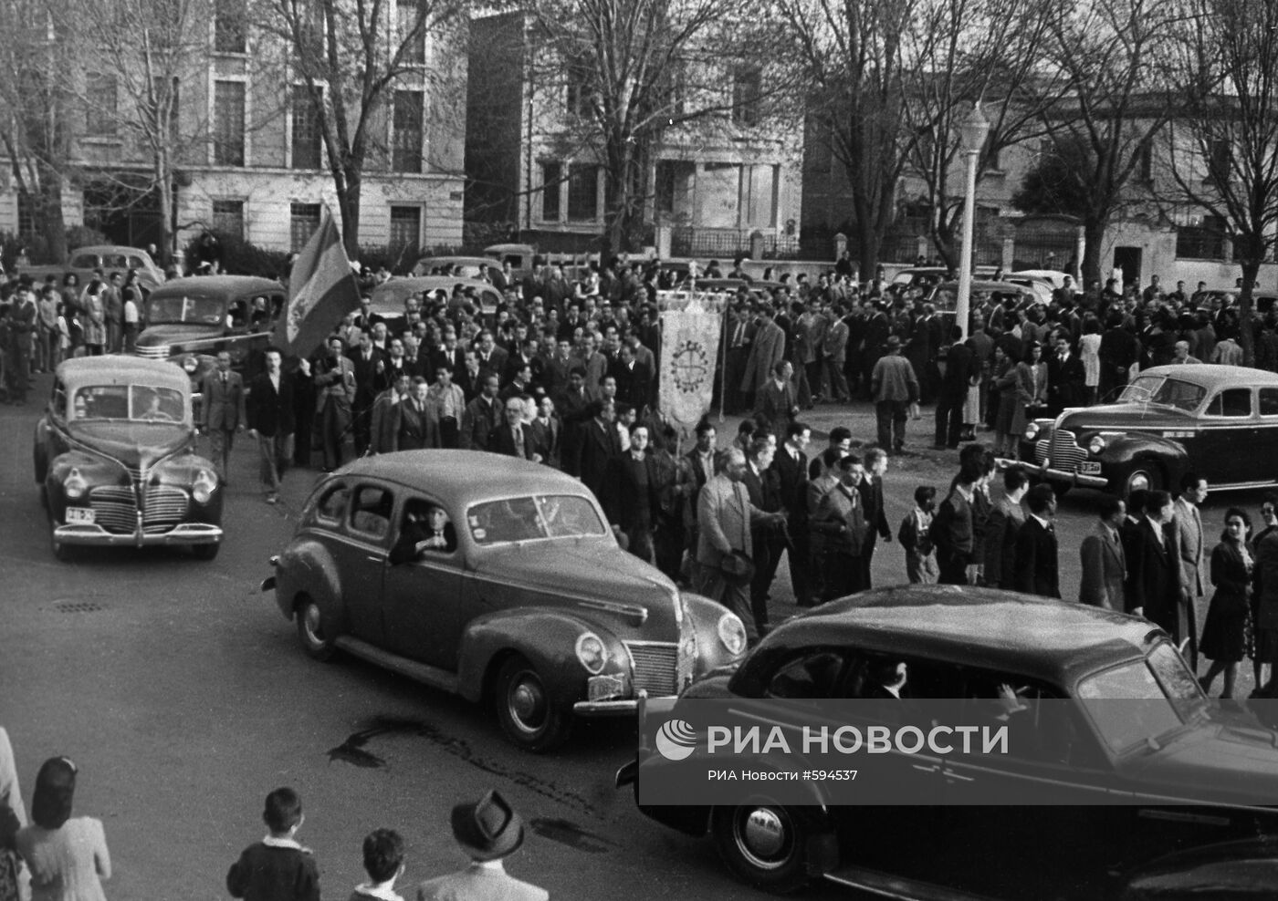 Похороны посла СССР в Мексике К.А. Уманского. Фотокопия | РИА Новости  Медиабанк