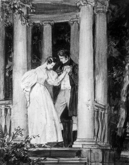 Иллюстрация Д. А. Шмаринова к повести "Дубровский"