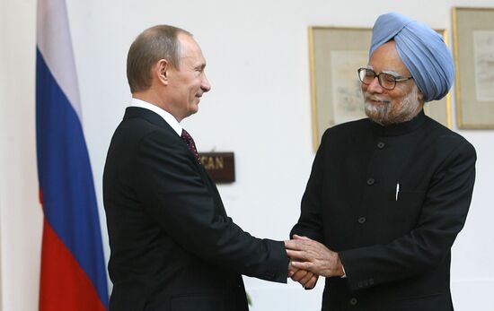 Рабочий визит Владимира Путина в Республику Индия
