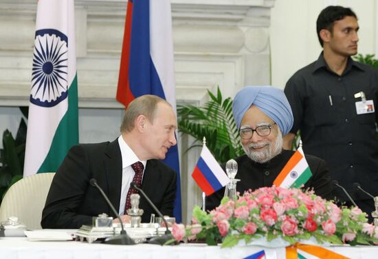 Рабочий визит Владимира Путина в Республику Индия