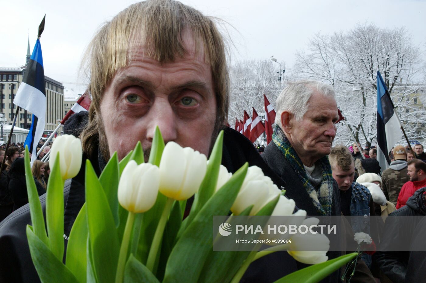 Шествие ветеранов легиона "Ваффен СС" в Риге