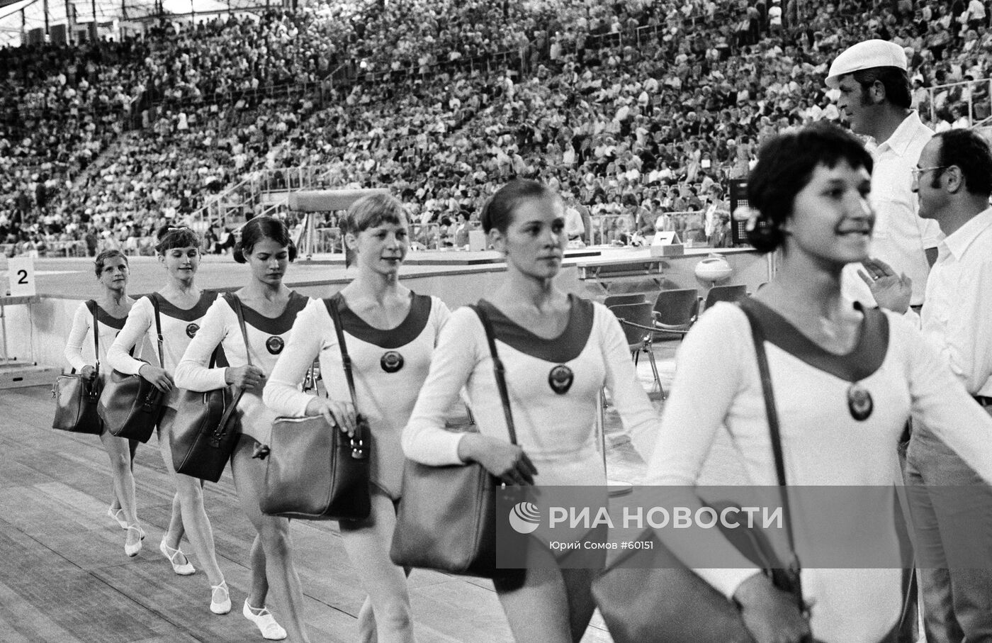 Советские гимнастки на Мюнхенской Олимпиаде
