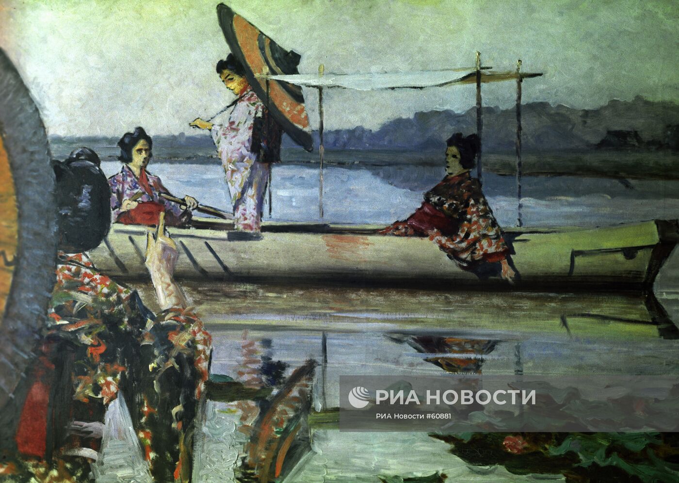 Репродукция картины "Прогулка в лодке"