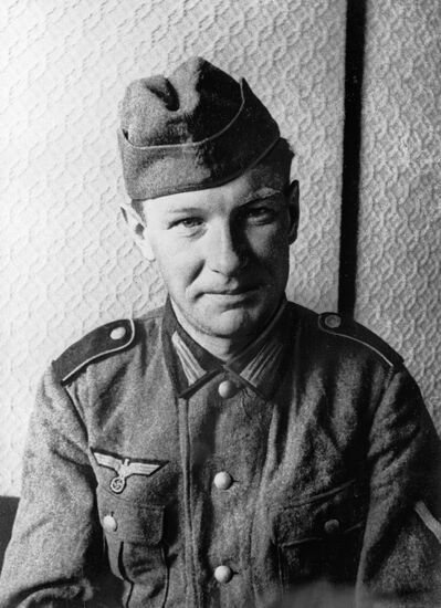 Первый пленный немецкий солдат Альфред Лискоф
