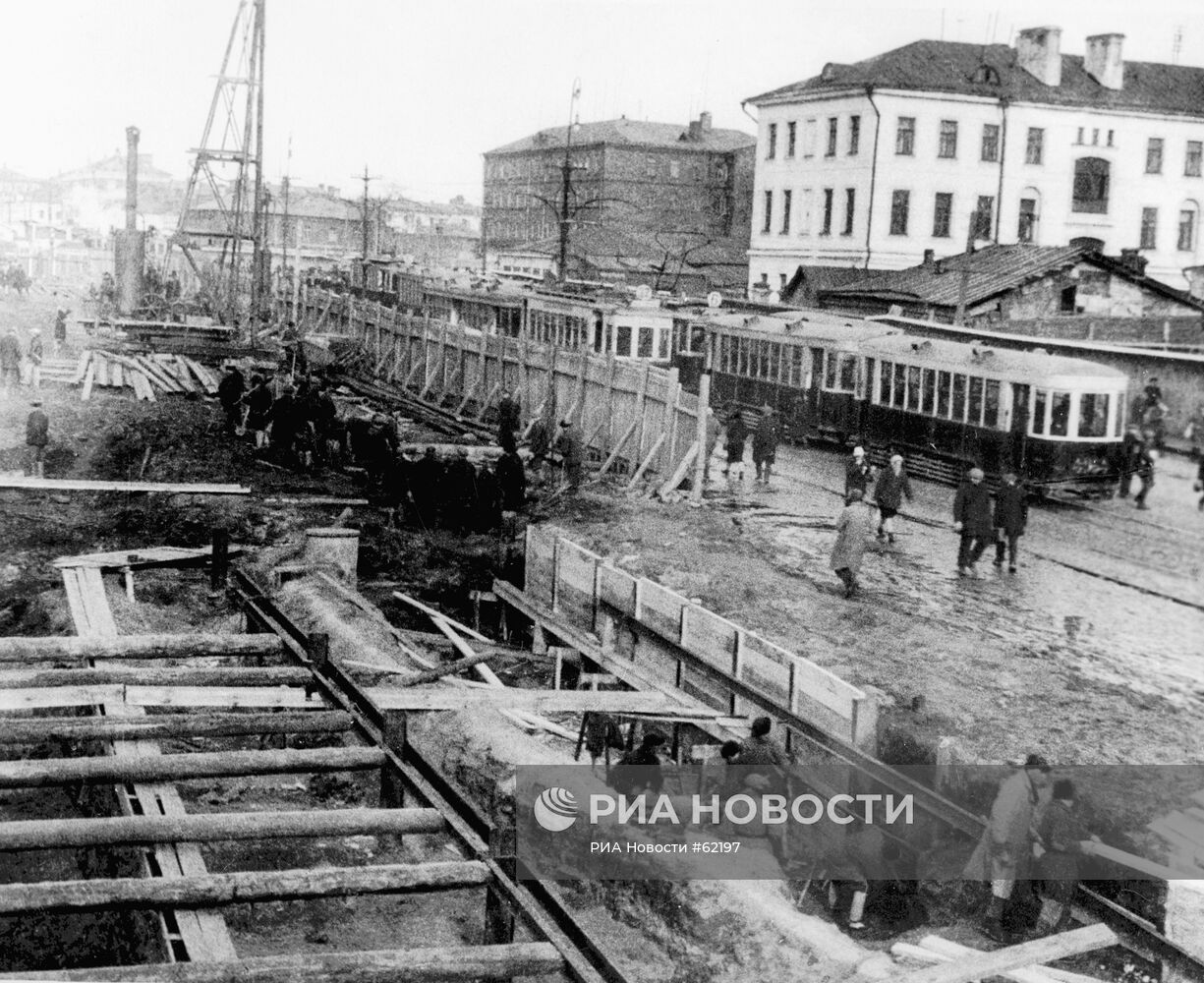 Строительство метрополитена в Москве