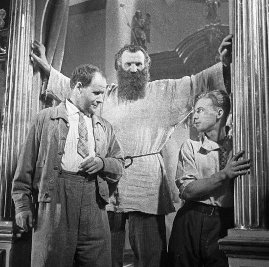 ЭЙЗЕНШТЕЙН АКТЕРЫ СЪЕМКИ "БЕЖИН ЛУГ"