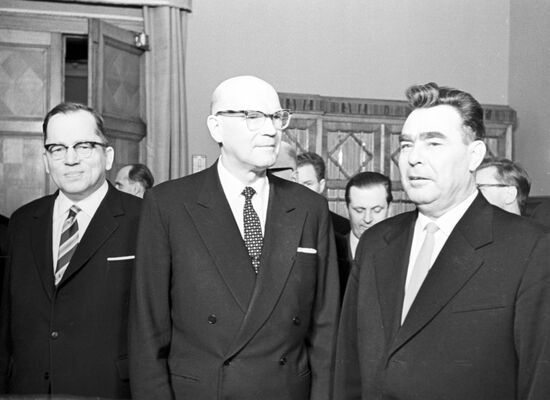 Урхо Калева Кекконен и Леонид Брежнев