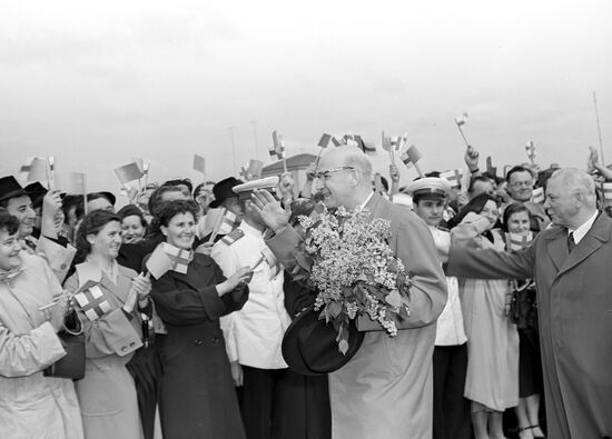 Отъезд из Москвы Урхо Калева Кекконена