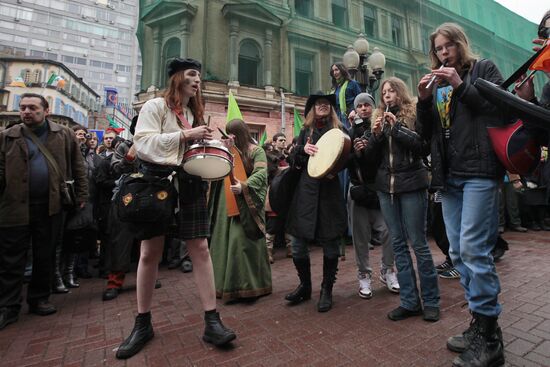 Мероприятия в честь дня Святого Патрика в Москве