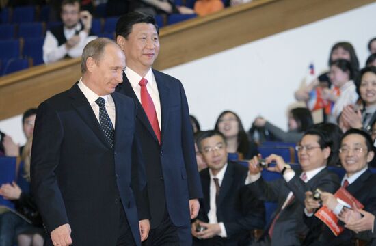 В.Путин на церемонии открытия Года китайского языка в России