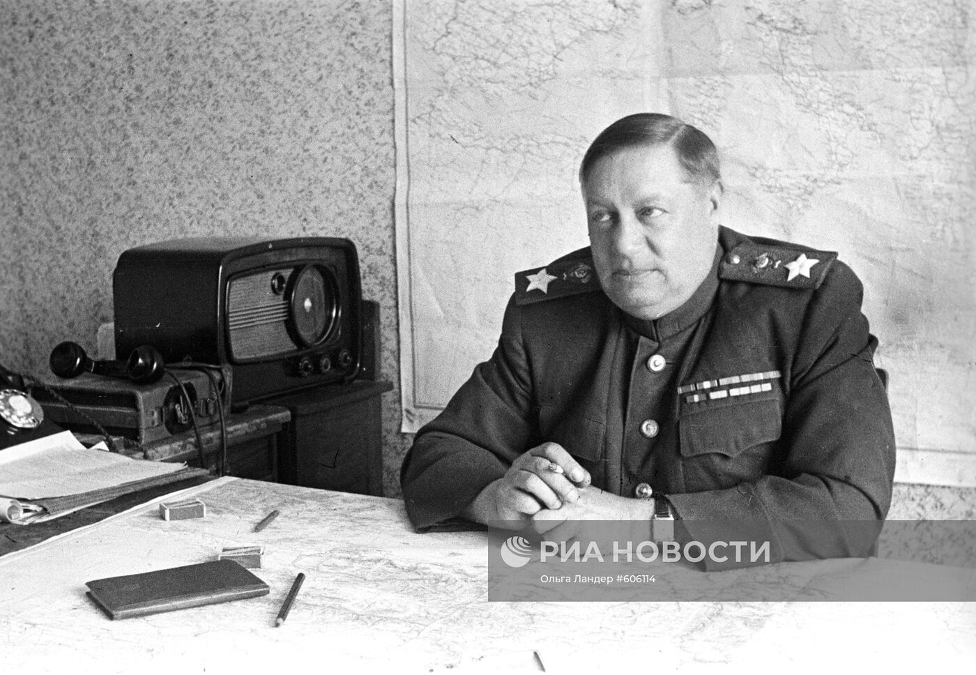 Командующий 3-м Украинским фронтом В.И.Толбухин