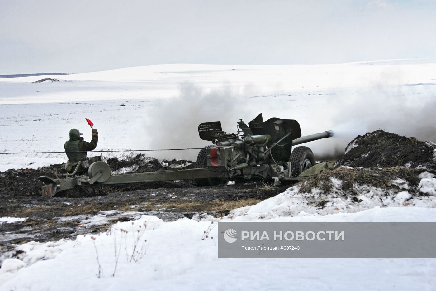 Артиллерийские учения на полигоне Чебаркуль