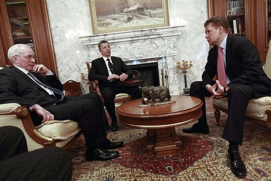Встреча Алексея Миллера и Николая Азарова в "Газпроме"