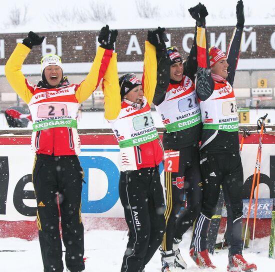 Немецкая сборная завоевала золотую медаль в смешанной эстафете