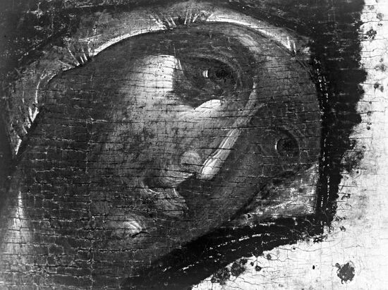 Фрагмент иконы "Дева Мария"