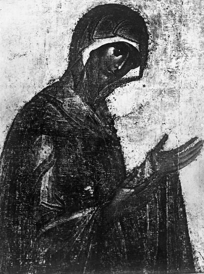 Фрагмент иконы "Дева Мария"