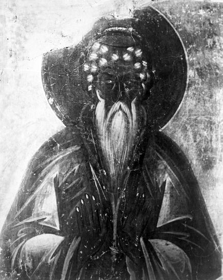 Фрагмент иконы "Два столпника"