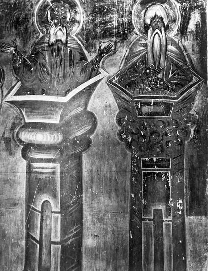 Икона "Два столпника"