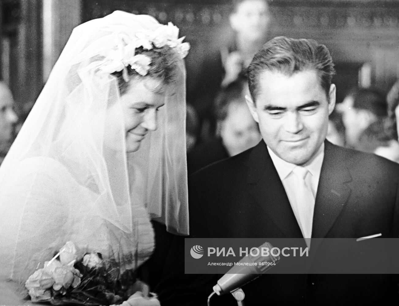 Валентина Терешкова и Андриян Николаев